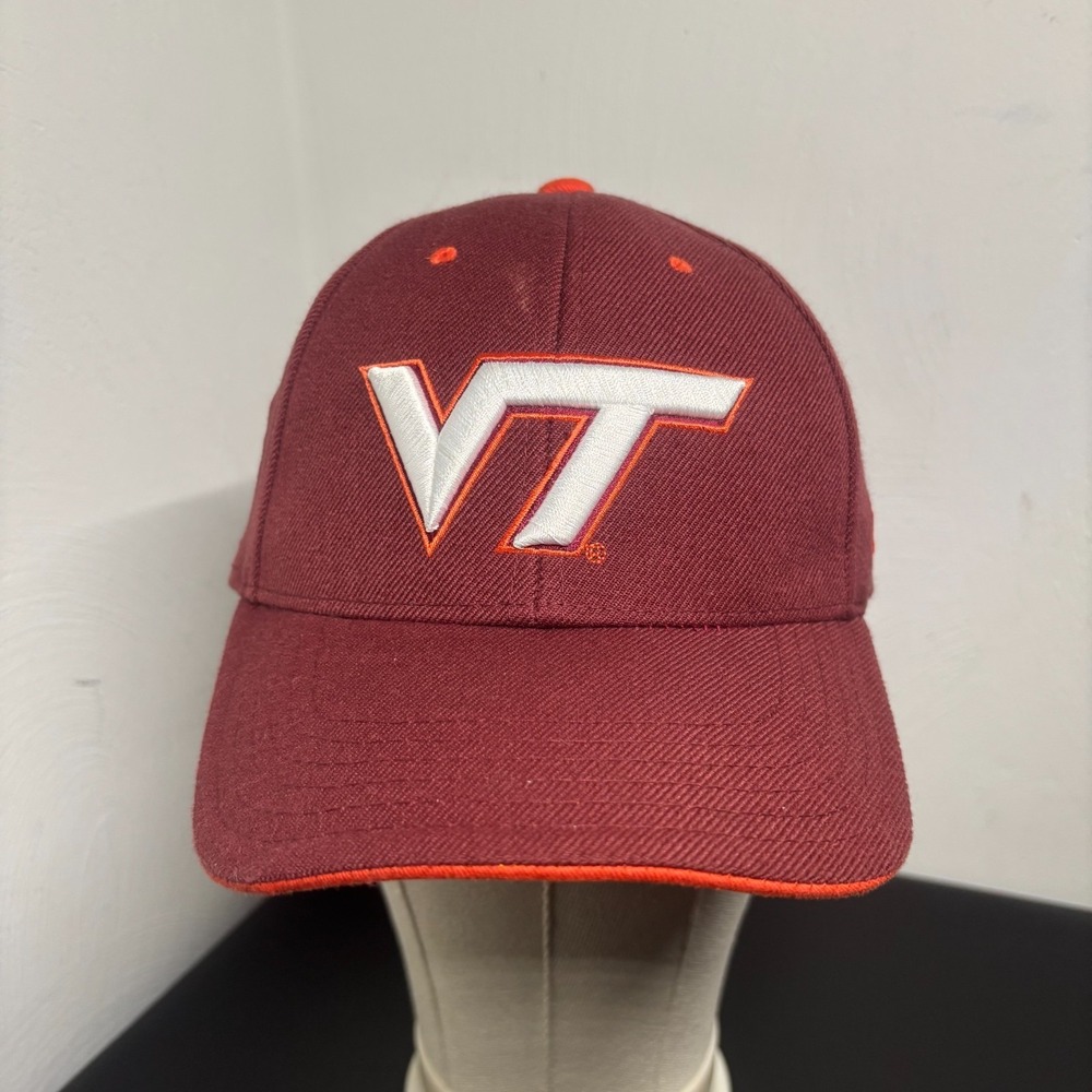 Virginia‎ Tech Hokies Baseball Cap hat Maroon VT Colosseum Hook and Loop Unisex